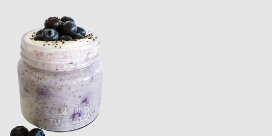 Blueberry pie overnight oats