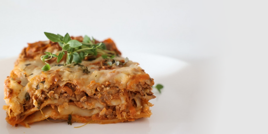 Lasagna with root veggies