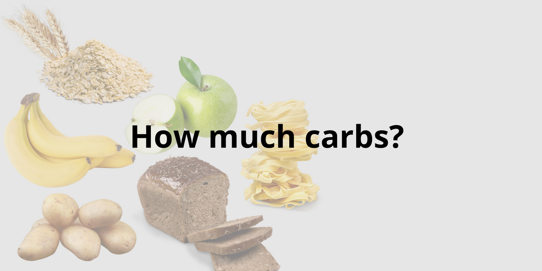 How much carbs, carbohydrates, kolhydrater