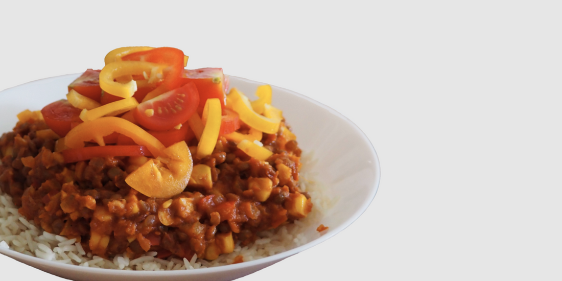 Black lentils chili